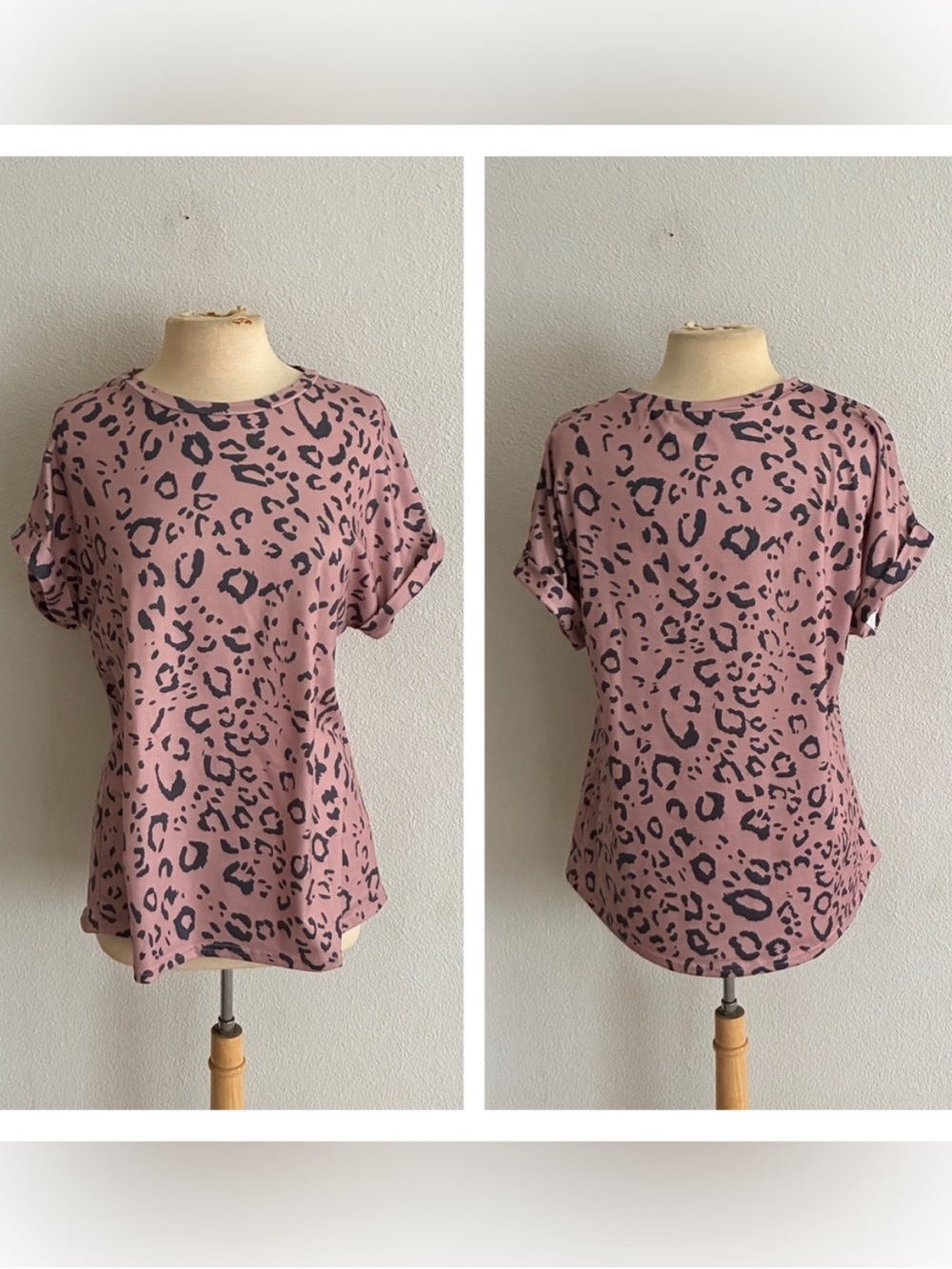 Animal print tee